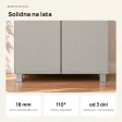 Szafa podwójna - Szara