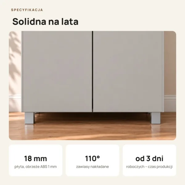 Szafa podwójna - Szara