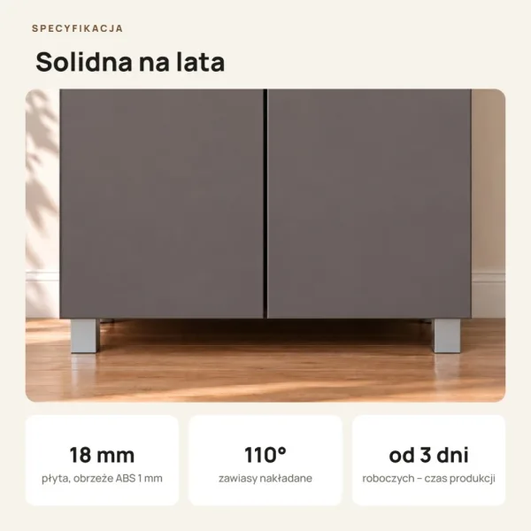 Szafa podwójna - Grafit