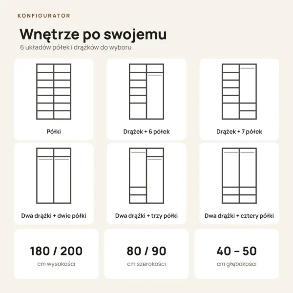 Szafa podwójna - Dąb Złoty
