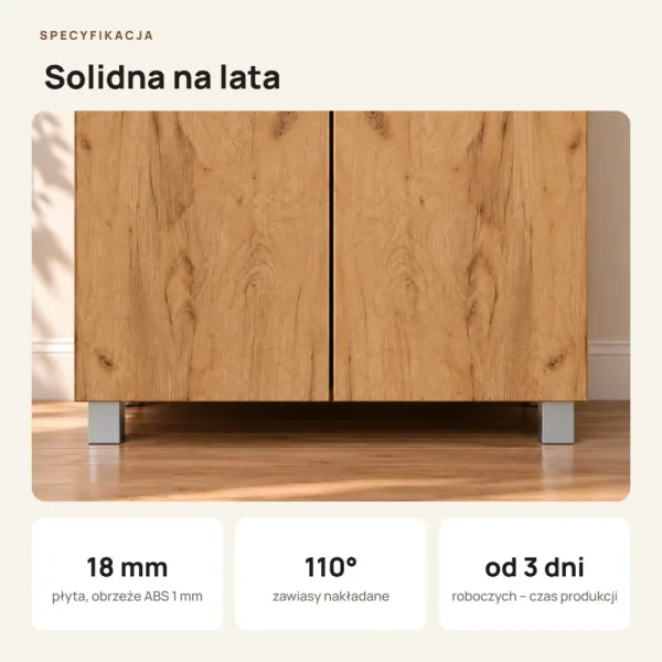 Szafa podwójna - Dąb Złoty