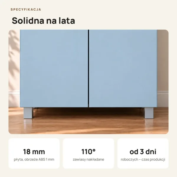 Szafa podwójna - Niebieska