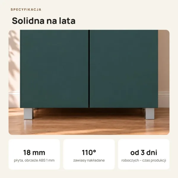 Szafa podwójna - Zielona