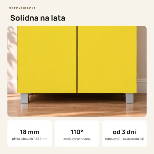 Szafa podwójna - Żółta