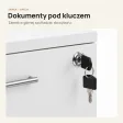 Kontenerek pod biurko - Biały