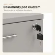 Kontenerek pod biurko - Szary