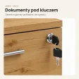 Kontenerek pod biurko - Dąb Złoty