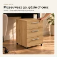 Kontenerek pod biurko - Dąb Złoty