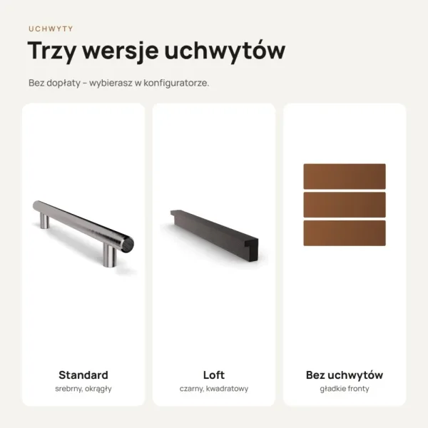 Kontenerek pod biurko - Orzech