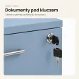 Kontenerek pod biurko - Niebieski