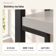 Regał Metalowy Loftowy Industrialny Szary