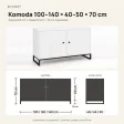 Komoda metalowa biała - kolekcja Metalove