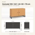 Komoda metalowa buk - kolekcja Metalove