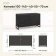 Komoda metalowa czarna - kolekcja Metalove