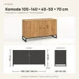 Komoda metalowa Dąb Złoty- kolekcja Metalove