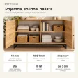Komoda metalowa Dąb Złoty- kolekcja Metalove