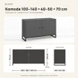Komoda metalowa grafit - kolekcja Metalove