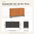 Komoda metalowa olcha - kolekcja Metalove