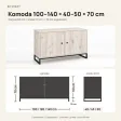 Komoda metalowa sosna - kolekcja Metalove