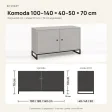 Komoda metalowa szary - kolekcja Metalove