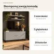 Komoda metalowa szary - kolekcja Metalove