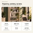 Regał metalowy podwójny Dąb Sonoma - kolekcja Metalove