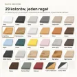 Regał metalowy podwójny Dąb Złoty - kolekcja Metalove
