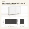 Komoda skandynawska biała - Kolekcja SCANDI