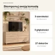 Komoda skandynawska Dąb Sonoma - Kolekcja SCANDI