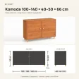 Komoda skandynawska olcha - Kolekcja SCANDI