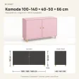 Komoda skandynawska róż - Kolekcja SCANDI
