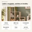 Regał skandynawski schodkowy Dąb Sonoma - Kolekcja Scandi