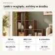 Regał skandynawski schodkowy orzech - Kolekcja Scandi