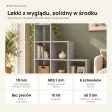 Regał skandynawski schodkowy szary - Kolekcja Scandi