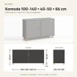 Komoda skandynawska szary - Kolekcja SCANDI
