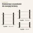 Półka metalowa biała loftowa