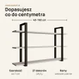 Półka metalowa biała loftowa