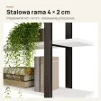 Półka metalowa biała loftowa