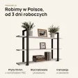Półka metalowa biała loftowa