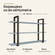 Półka metalowa niebieska loftowa