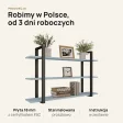 Półka metalowa niebieska loftowa