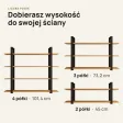 Półka metalowa buk loftowa