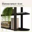 Półka metalowa czarna loftowa