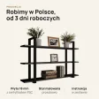 Półka metalowa czarna loftowa
