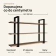 Półka metalowa Dąb Sonoma loftowa
