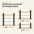 Półka metalowa Dąb Złoty loftowa