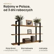 Półka metalowa Dąb Złoty loftowa