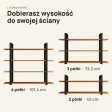 Półka metalowa olcha loftowa