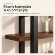 Półka metalowa orzech loftowa