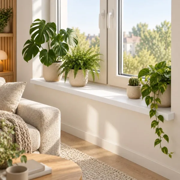 Parapet wewnętrzny na wymiar - Biały